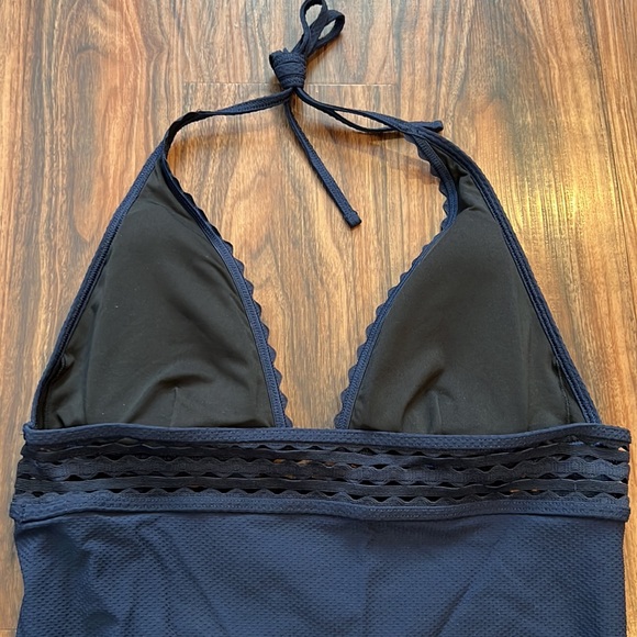 J. Crew Pique Halter One Piece - Picture 11 of 14